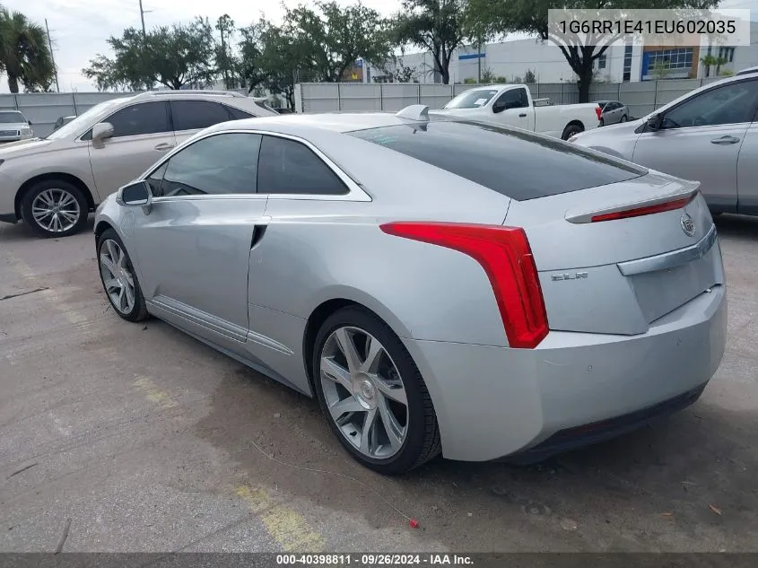 1G6RR1E41EU602035 2014 Cadillac Elr Standard