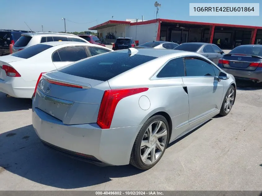 2014 Cadillac Elr Standard VIN: 1G6RR1E42EU601864 Lot: 40496802