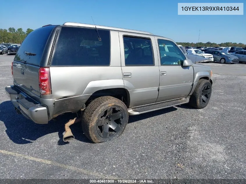 1999 Cadillac Escalade Standard VIN: 1GYEK13R9XR410344 Lot: 40481908