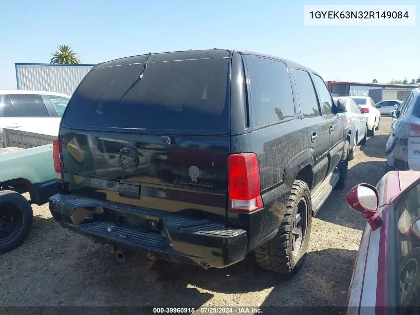 2002 Cadillac Escalade VIN: 1GYEK63N32R149084 Lot: 39960915