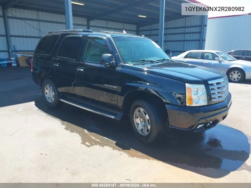 2002 Cadillac Escalade Standard VIN: 1GYEK63NX2R280982 Lot: 40284147