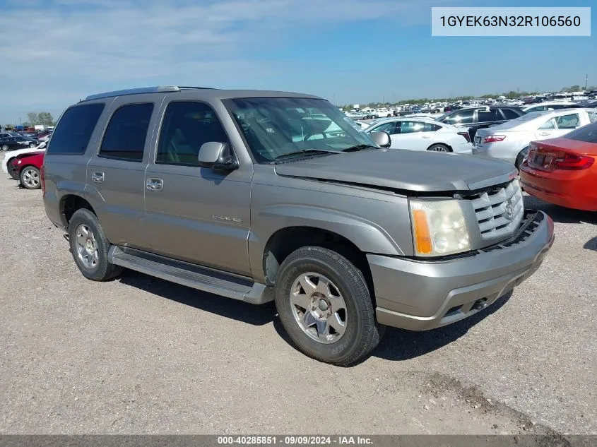 1GYEK63N32R106560 2002 Cadillac Escalade