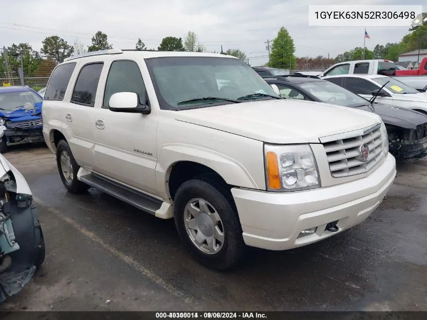 2002 Cadillac Escalade Standard VIN: 1GYEK63N52R306498 Lot: 40300014