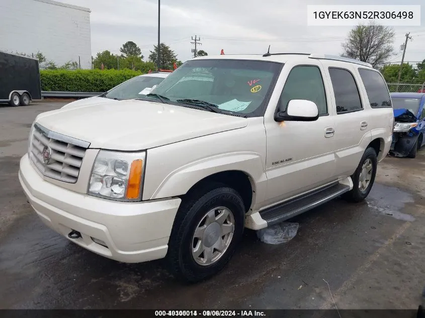 2002 Cadillac Escalade Standard VIN: 1GYEK63N52R306498 Lot: 40300014