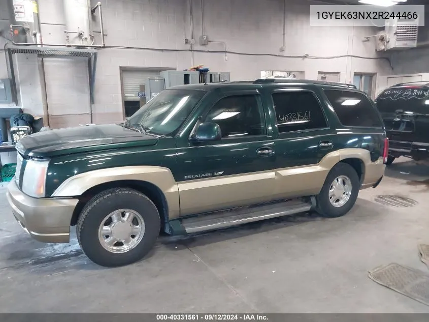 1GYEK63NX2R244466 2002 Cadillac Escalade Luxury