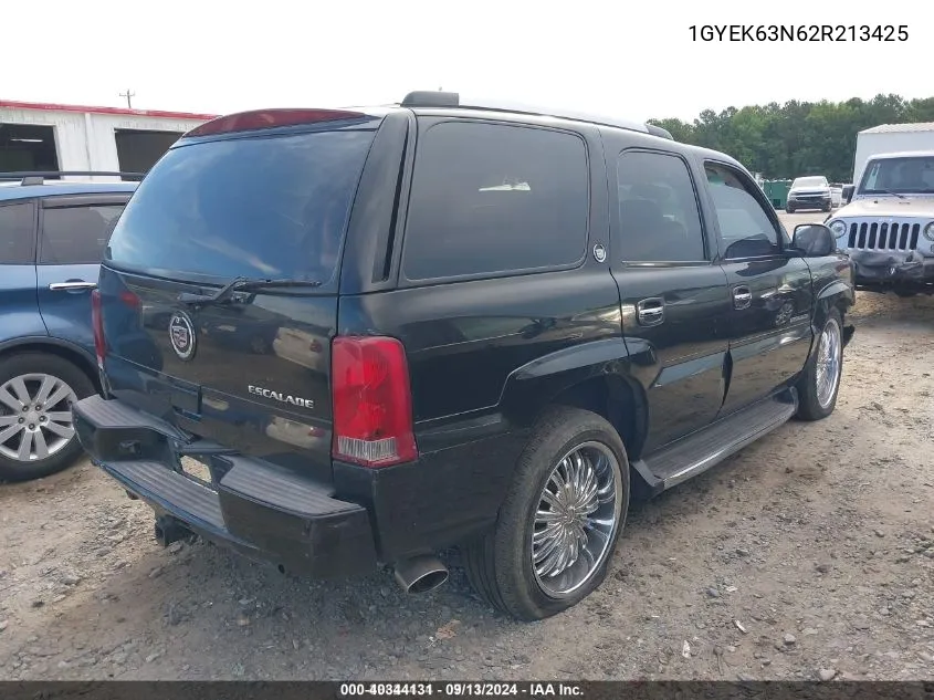 2002 Cadillac Escalade Standard VIN: 1GYEK63N62R213425 Lot: 40344131