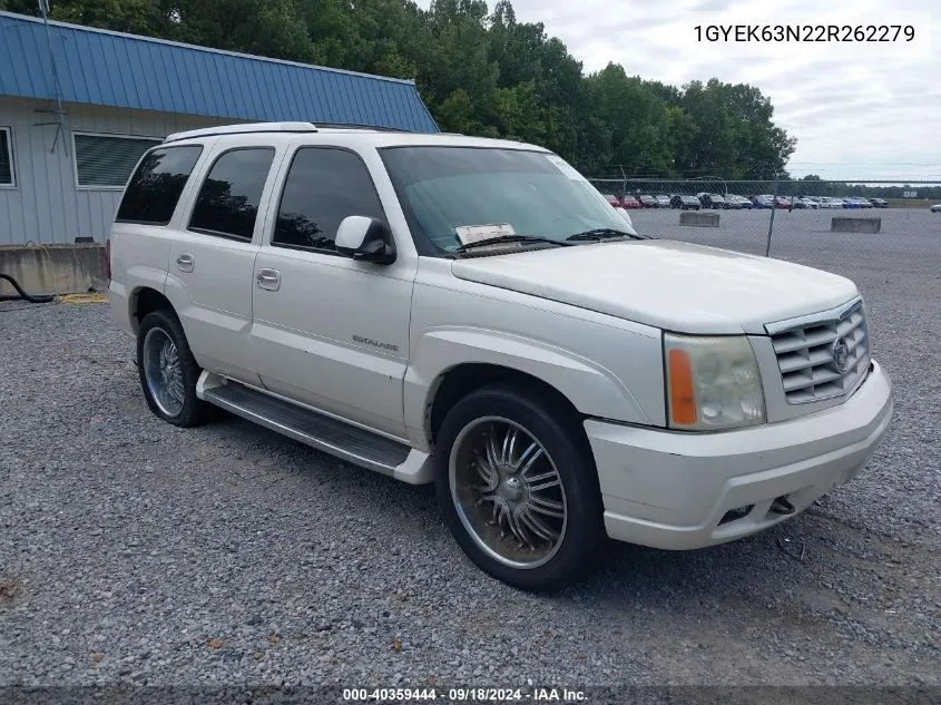 2002 Cadillac Escalade Standard VIN: 1GYEK63N22R262279 Lot: 40359444