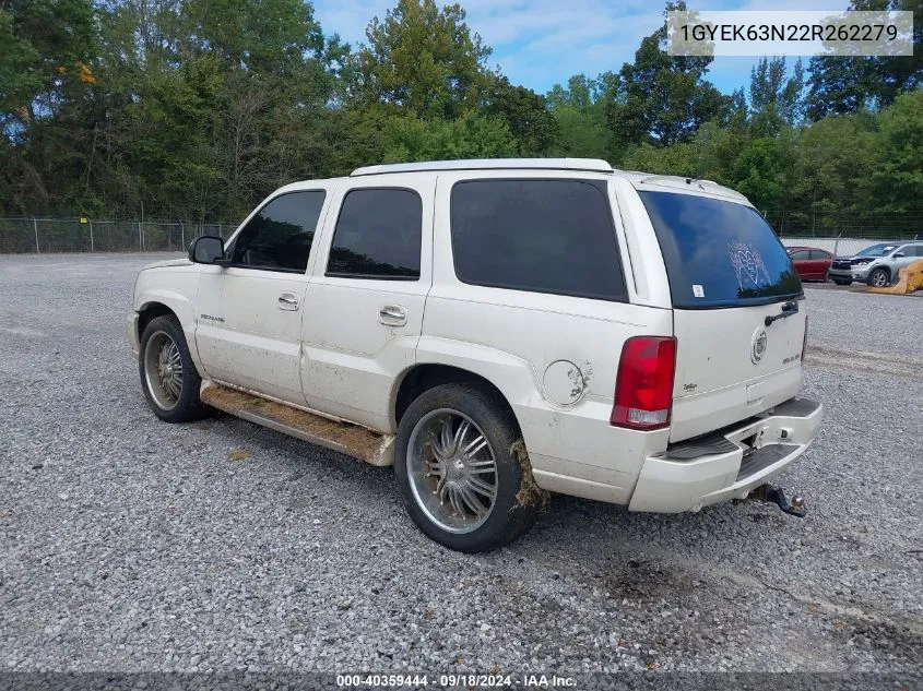 2002 Cadillac Escalade Standard VIN: 1GYEK63N22R262279 Lot: 40359444