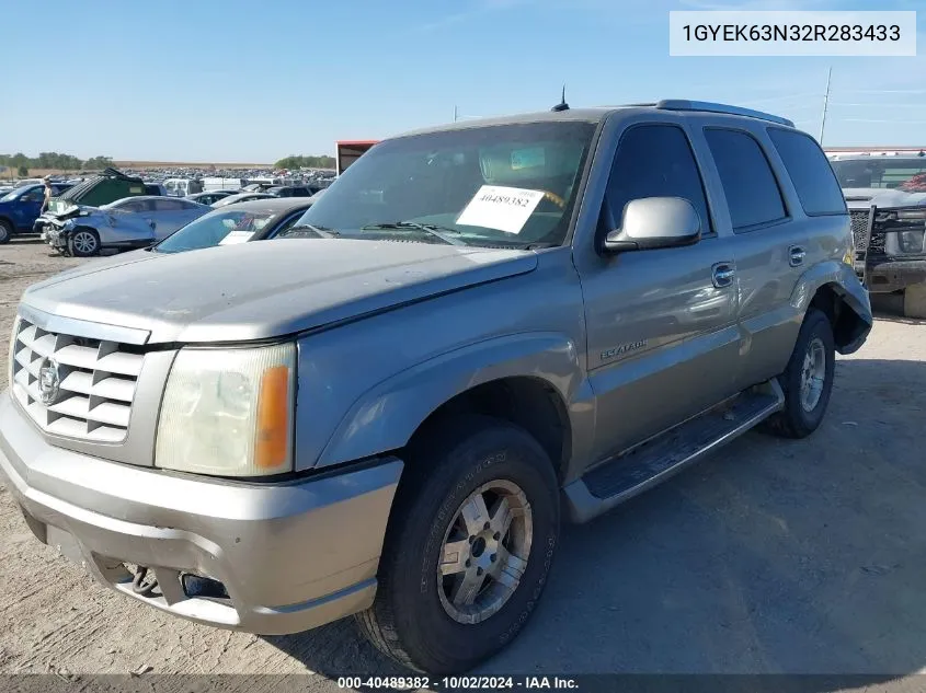 2002 Cadillac Escalade Standard VIN: 1GYEK63N32R283433 Lot: 40489382