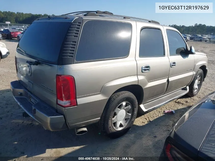 2002 Cadillac Escalade Standard VIN: 1GYEC63T12R197629 Lot: 40674838