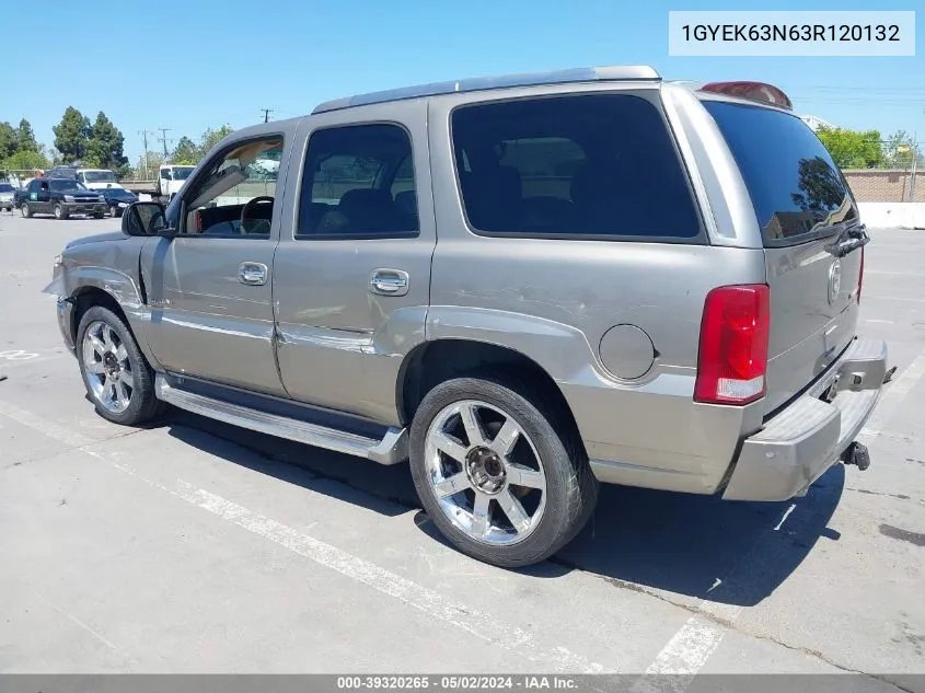 1GYEK63N63R120132 2003 Cadillac Escalade Standard