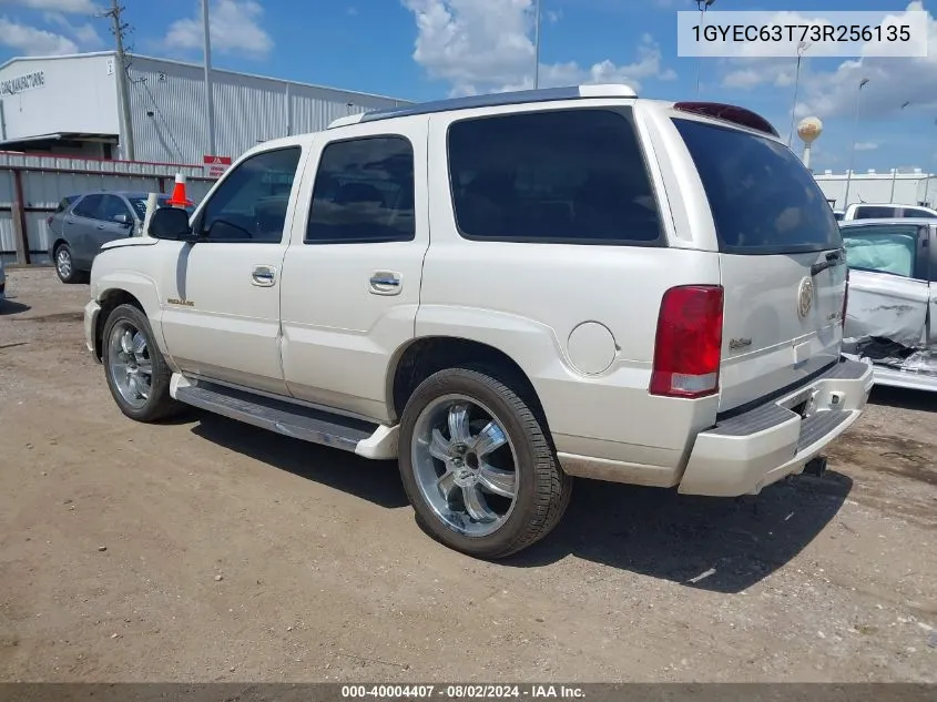 2003 Cadillac Escalade Standard VIN: 1GYEC63T73R256135 Lot: 40004407