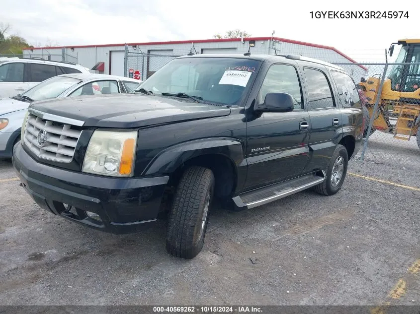 2003 Cadillac Escalade Standard VIN: 1GYEK63NX3R245974 Lot: 40569262