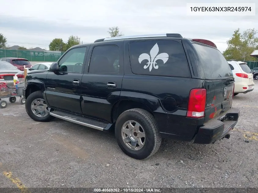 2003 Cadillac Escalade Standard VIN: 1GYEK63NX3R245974 Lot: 40569262