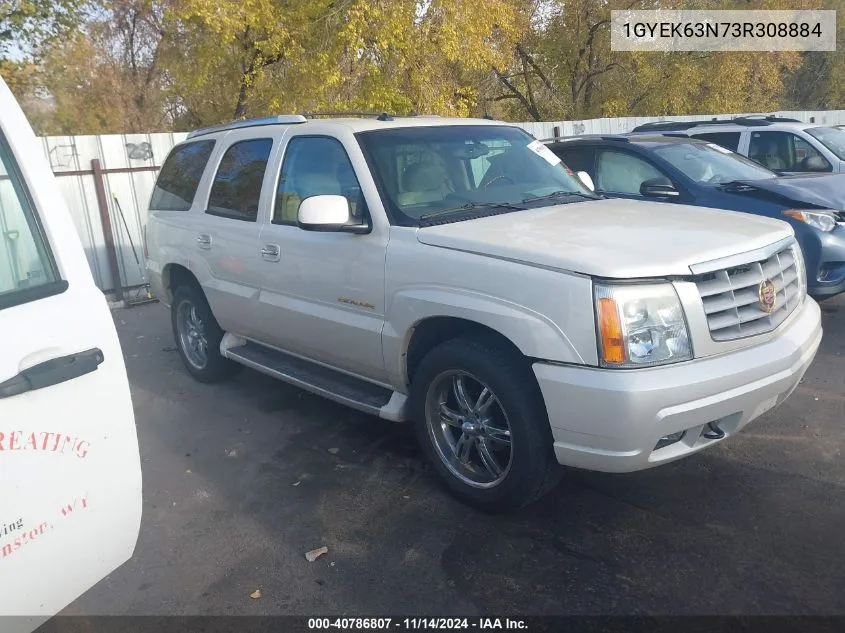 2003 Cadillac Escalade Standard VIN: 1GYEK63N73R308884 Lot: 40786807