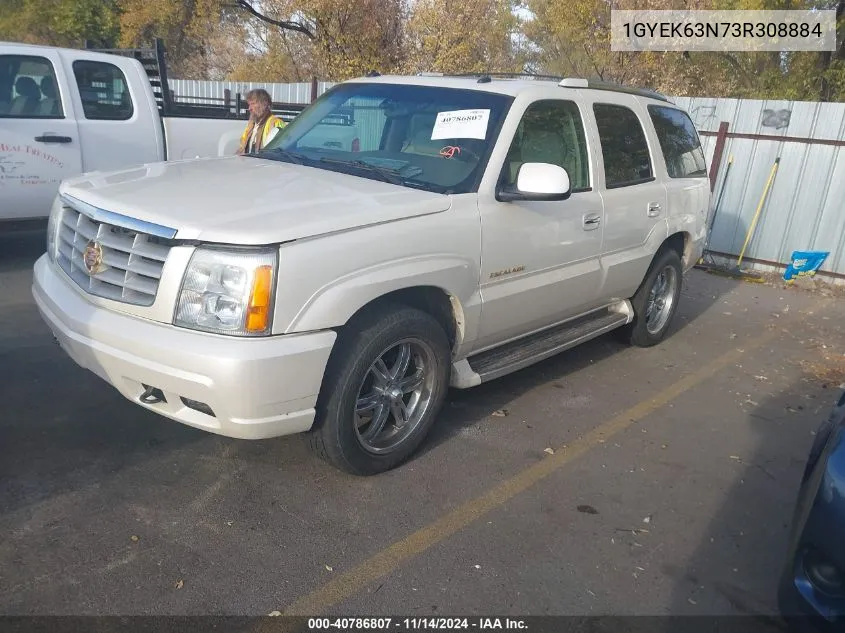 2003 Cadillac Escalade Standard VIN: 1GYEK63N73R308884 Lot: 40786807