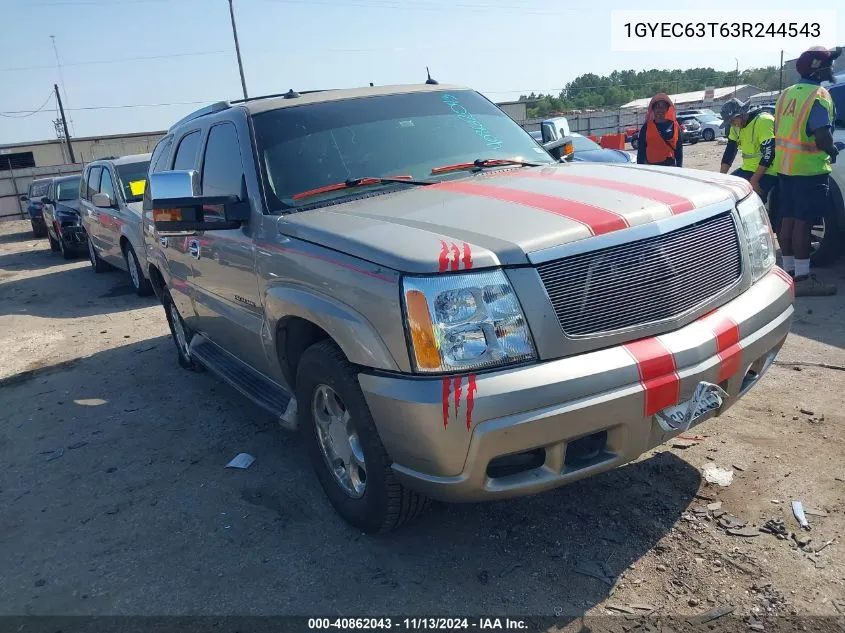 2003 Cadillac Escalade Standard VIN: 1GYEC63T63R244543 Lot: 40862043