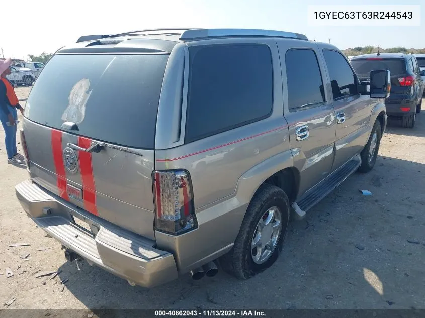 2003 Cadillac Escalade Standard VIN: 1GYEC63T63R244543 Lot: 40862043