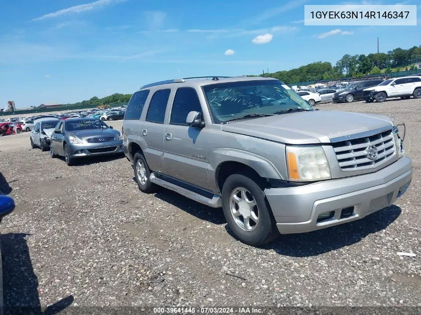 2004 Cadillac Escalade Standard VIN: 1GYEK63N14R146347 Lot: 39641445