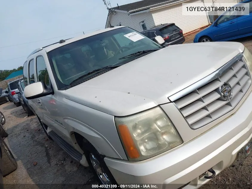 2004 Cadillac Escalade Standard VIN: 1GYEC63T84R121439 Lot: 40321399