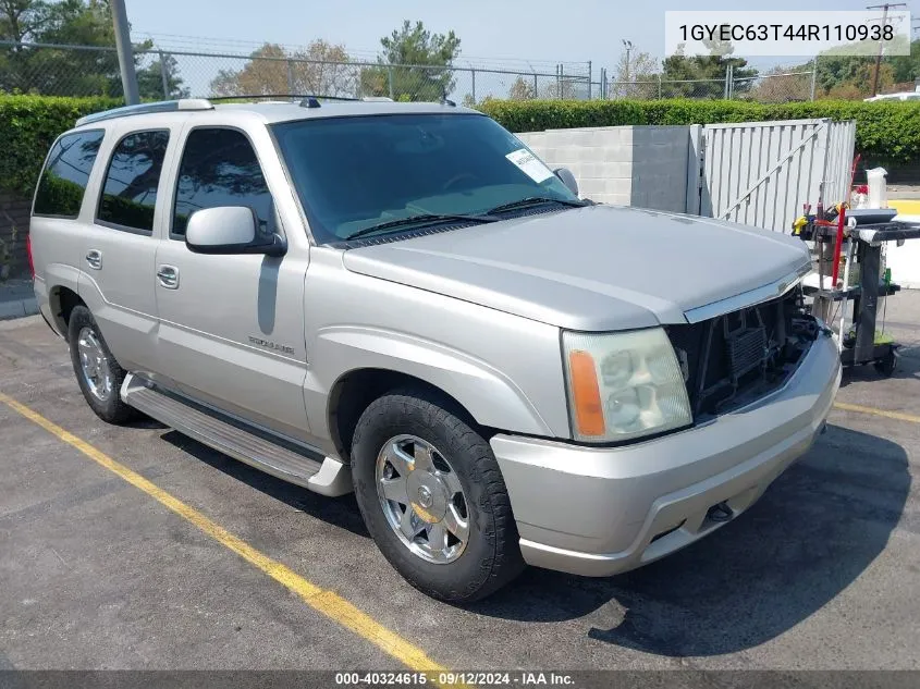 2004 Cadillac Escalade Standard VIN: 1GYEC63T44R110938 Lot: 40324615