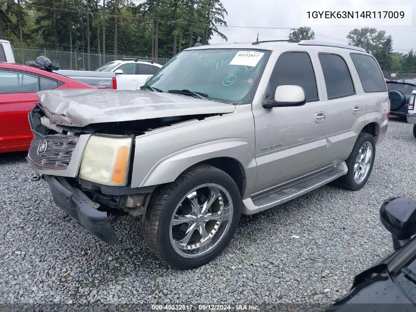 2004 Cadillac Escalade Luxury VIN: 1GYEK63N14R117009 Lot: 40332817