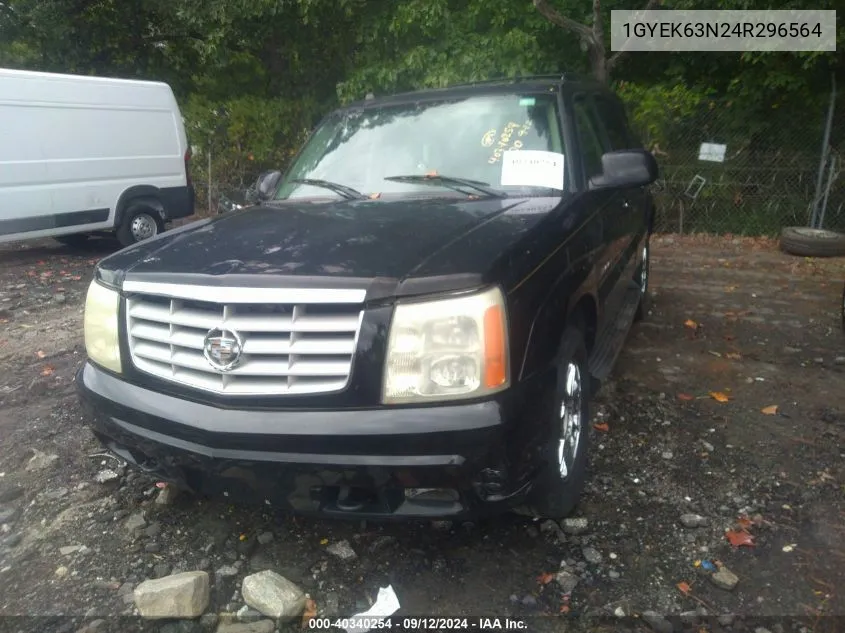 2004 Cadillac Escalade Standard VIN: 1GYEK63N24R296564 Lot: 40340254