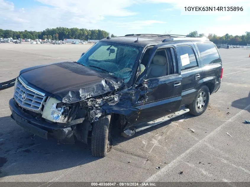 2004 Cadillac Escalade Standard VIN: 1GYEK63N14R135896 Lot: 40358047