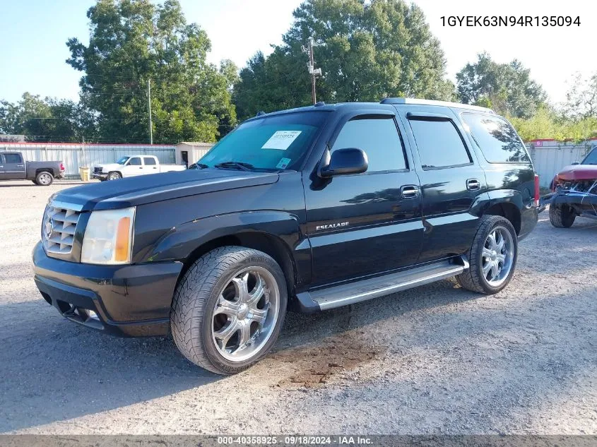 2004 Cadillac Escalade VIN: 1GYEK63N94R135094 Lot: 40358925