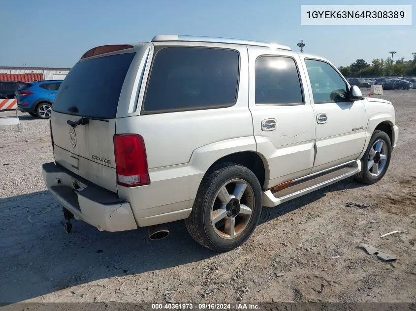 2004 Cadillac Escalade Standard VIN: 1GYEK63N64R308389 Lot: 40361973