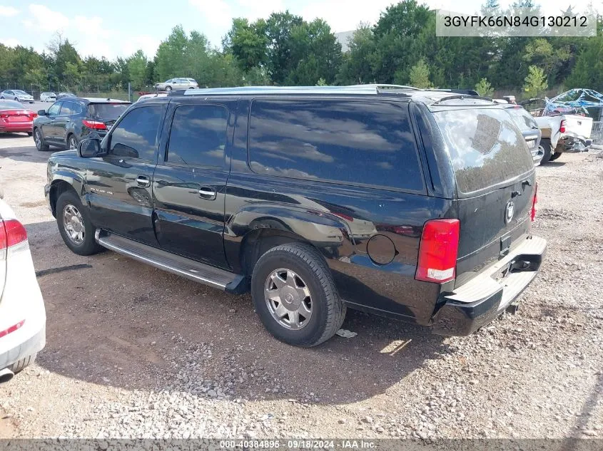 2004 Cadillac Escalade Esv Standard VIN: 3GYFK66N84G130212 Lot: 40384895