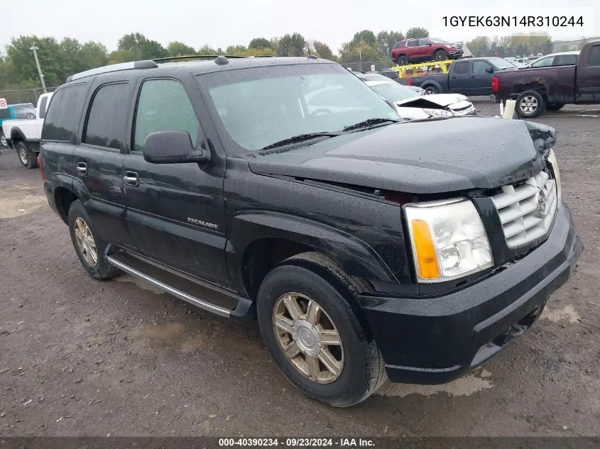 2004 Cadillac Escalade Standard VIN: 1GYEK63N14R310244 Lot: 40390234