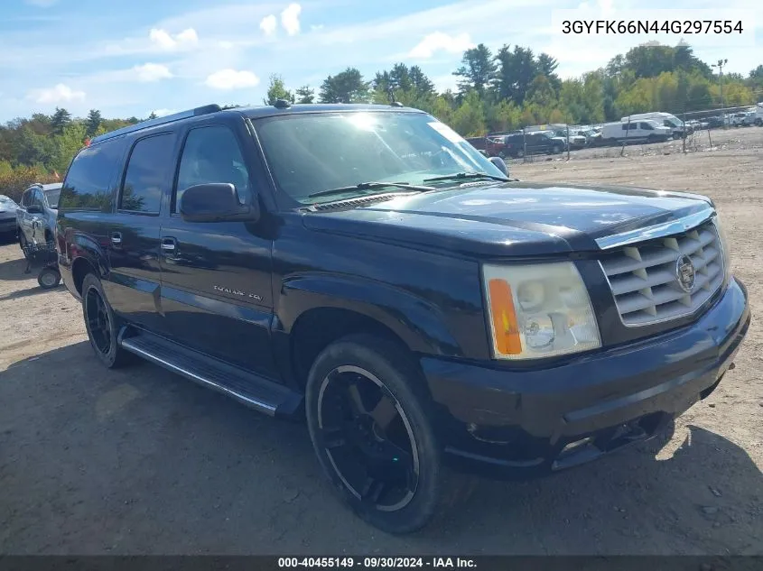 2004 Cadillac Escalade Esv Standard VIN: 3GYFK66N44G297554 Lot: 40455149