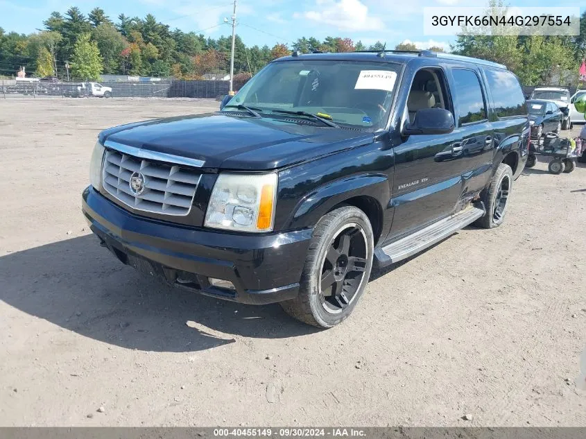 2004 Cadillac Escalade Esv Standard VIN: 3GYFK66N44G297554 Lot: 40455149