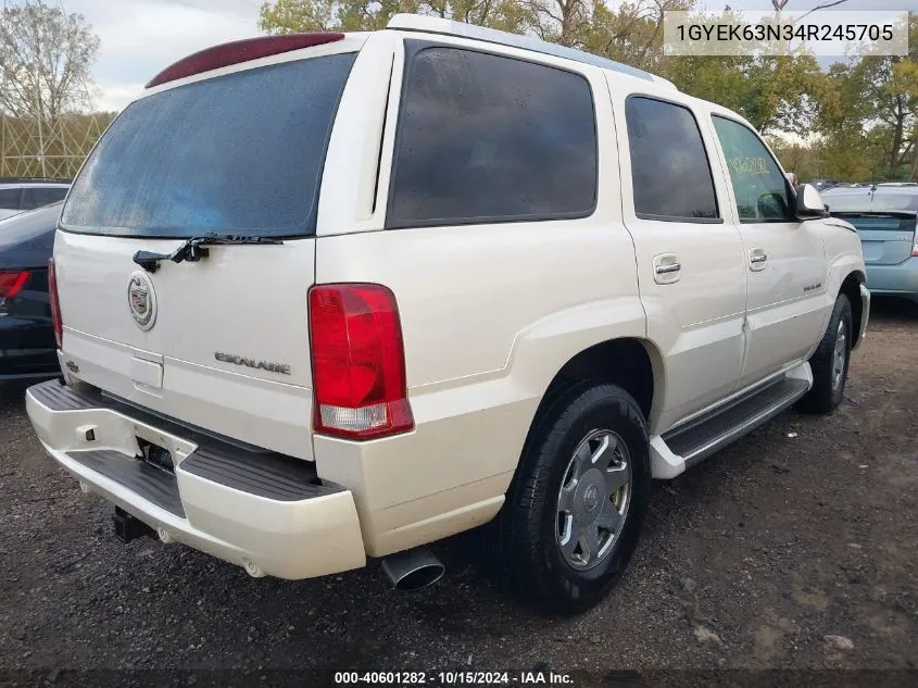 2004 Cadillac Escalade Standard VIN: 1GYEK63N34R245705 Lot: 40601282