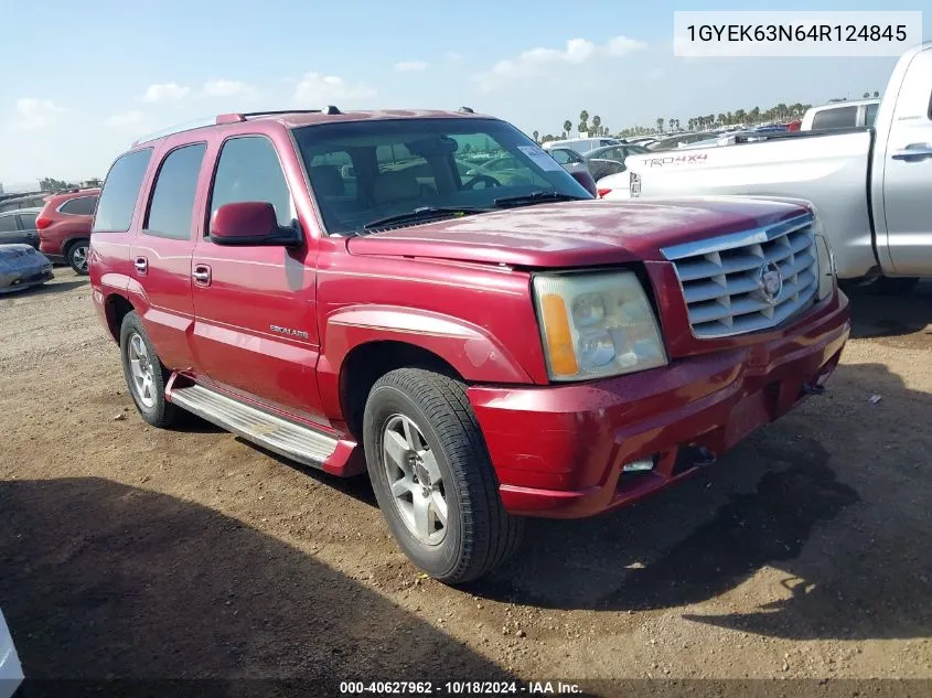 2004 Cadillac Escalade Standard VIN: 1GYEK63N64R124845 Lot: 40627962