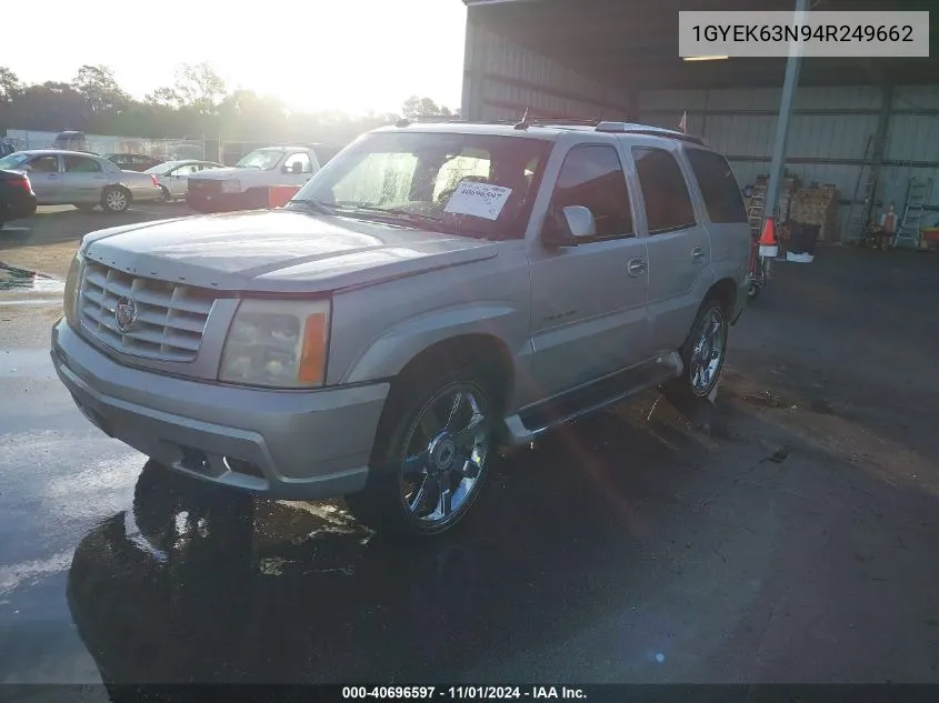 2004 Cadillac Escalade Standard VIN: 1GYEK63N94R249662 Lot: 40696597