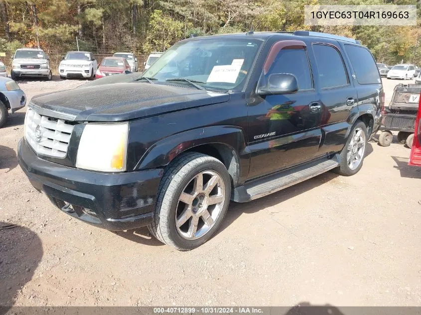 2004 Cadillac Escalade Standard VIN: 1GYEC63T04R169663 Lot: 40712899