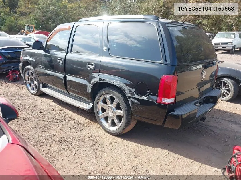 2004 Cadillac Escalade Standard VIN: 1GYEC63T04R169663 Lot: 40712899