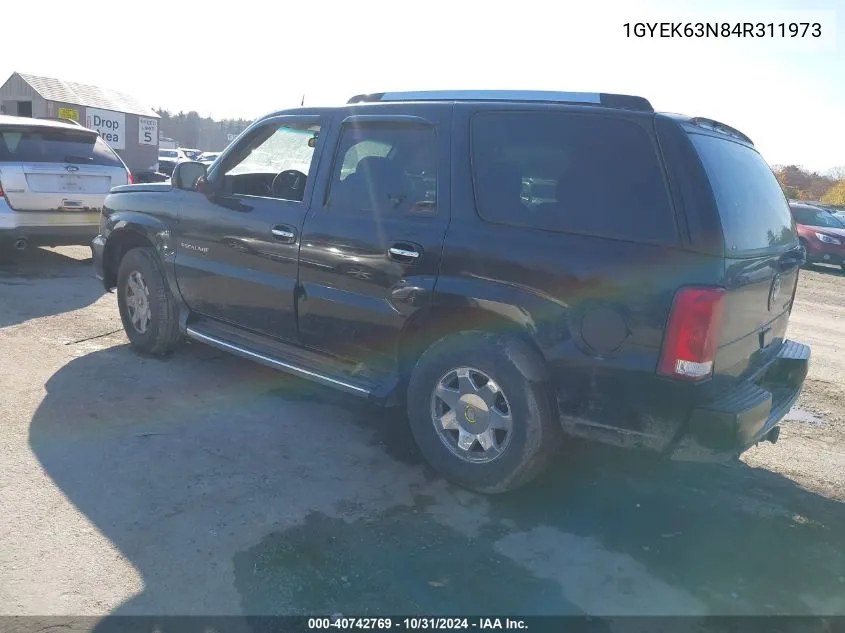 2004 Cadillac Escalade Standard VIN: 1GYEK63N84R311973 Lot: 40742769