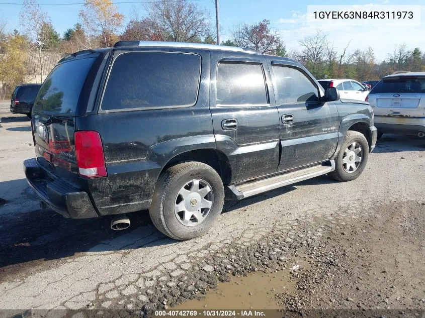 2004 Cadillac Escalade Standard VIN: 1GYEK63N84R311973 Lot: 40742769