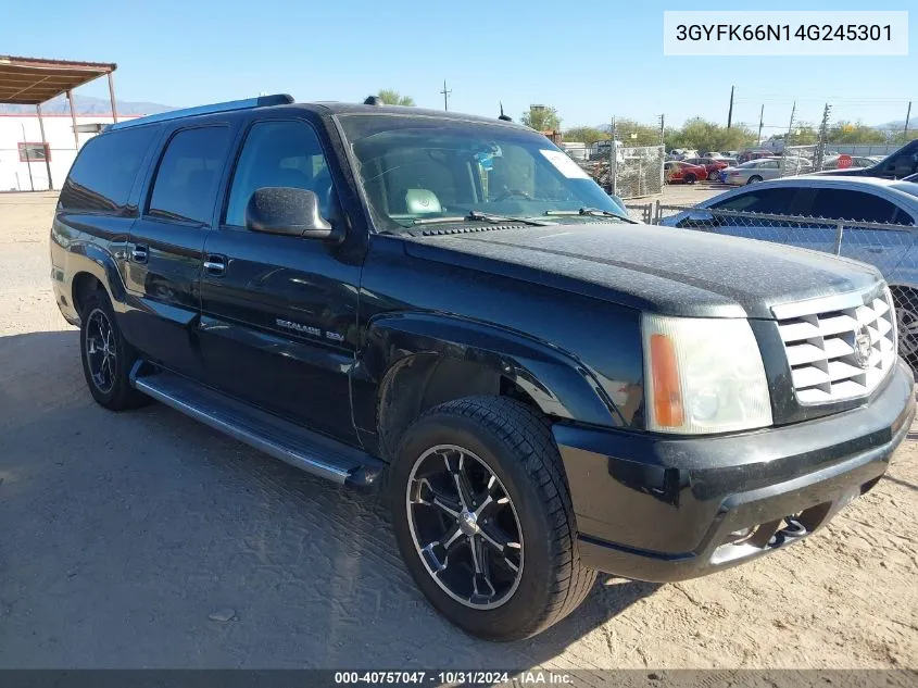 2004 Cadillac Escalade Esv Standard VIN: 3GYFK66N14G245301 Lot: 40757047