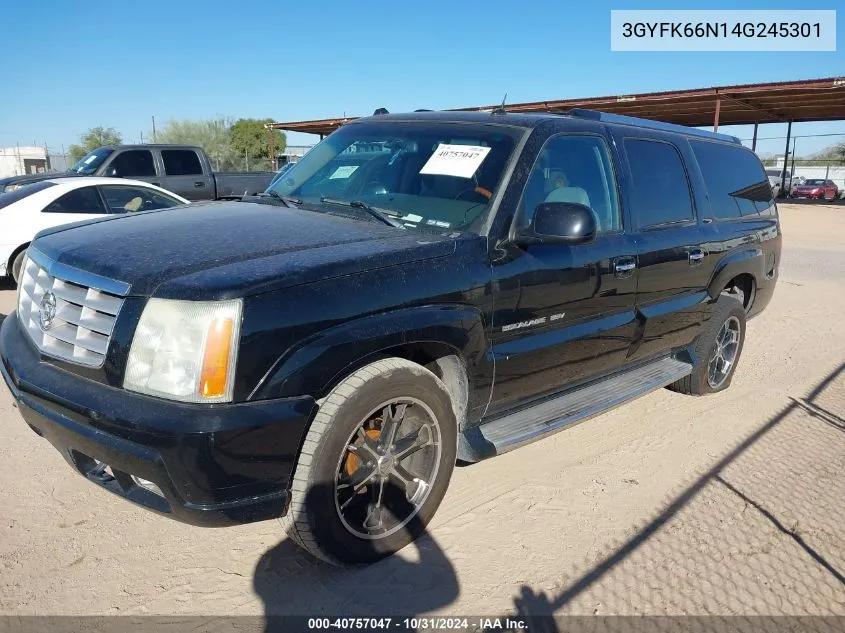 2004 Cadillac Escalade Esv Standard VIN: 3GYFK66N14G245301 Lot: 40757047