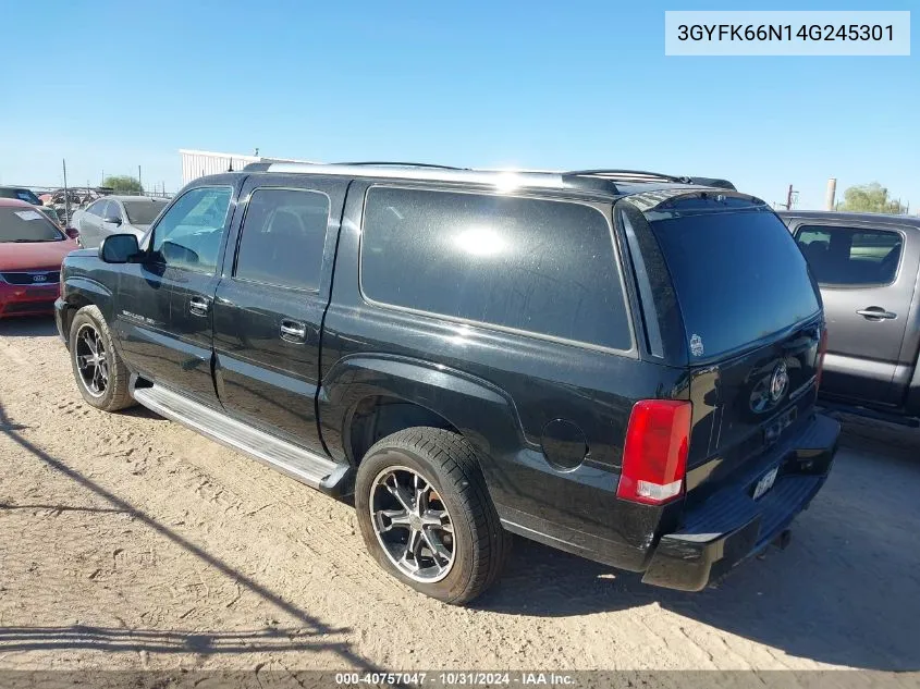 2004 Cadillac Escalade Esv Standard VIN: 3GYFK66N14G245301 Lot: 40757047