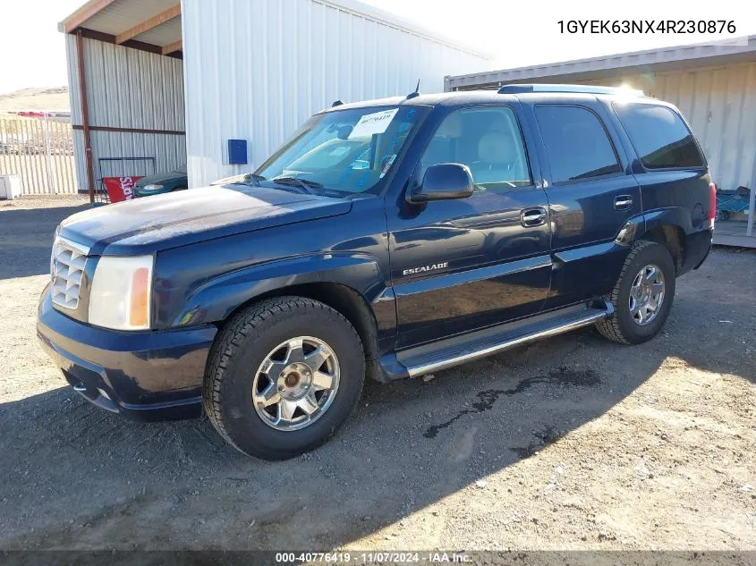 2004 Cadillac Escalade Standard VIN: 1GYEK63NX4R230876 Lot: 40776419