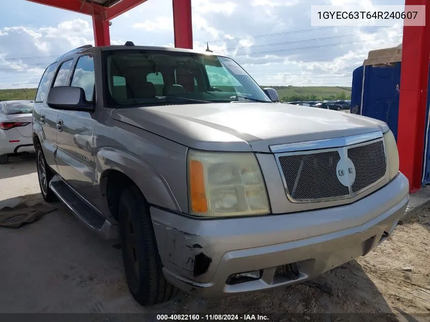 2004 Cadillac Escalade Standard VIN: 1GYEC63T64R240607 Lot: 40822160