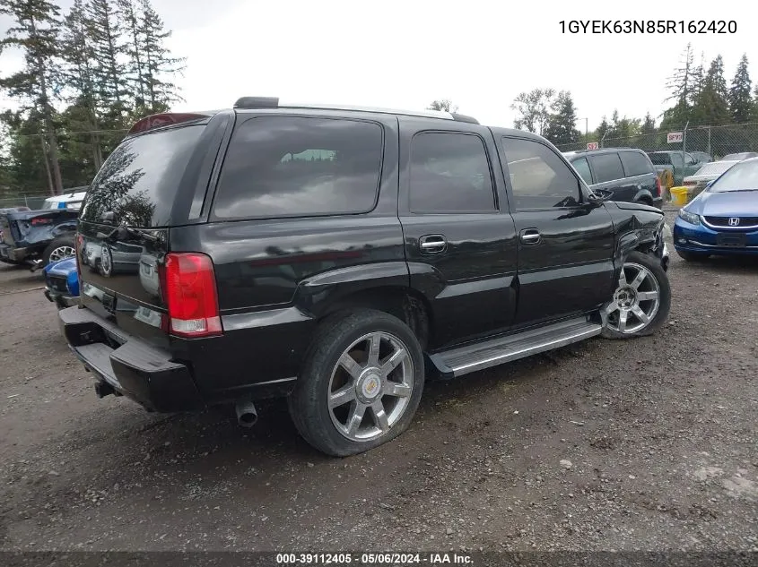 2005 Cadillac Escalade Standard VIN: 1GYEK63N85R162420 Lot: 39112405