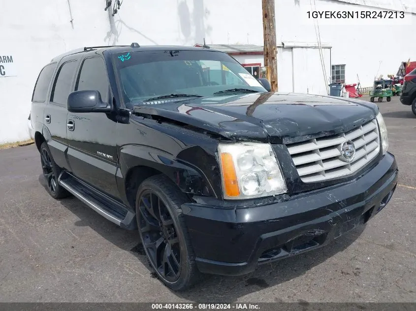 2005 Cadillac Escalade Standard VIN: 1GYEK63N15R247213 Lot: 40143266