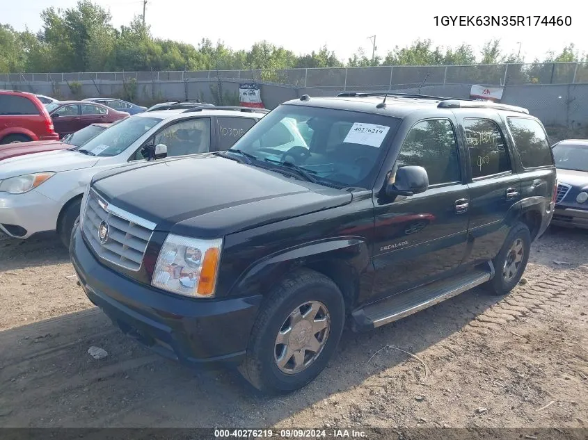 2005 Cadillac Escalade Standard VIN: 1GYEK63N35R174460 Lot: 40276219