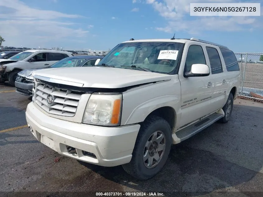 2005 Cadillac Escalade Esv Standard VIN: 3GYFK66N05G267128 Lot: 40373701